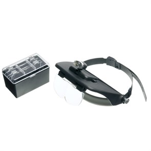 Лампа-лупа с головным креплением (4 сменных линзы) *** П154-01