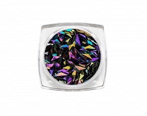 Дизайн для ногтей: 3D ромбы (цвет: черный опал) арт 3803 3803