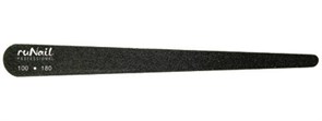 Профессиональная пилка для искусственных ногтей (черная, капля, 100/180) 3828