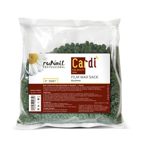 Воск пленочный для депиляции в гранулах Cardi (Азулен), 500 г, №2040 !!! 2040-1