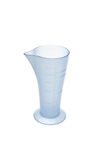 Стакан мерный DEWAL, голубой, с носиком 120 мл JPP061D