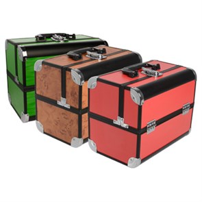 Саквояж проф, гладкий однотон сирен/роз/крас/корич (32х26х21) *** П614-01