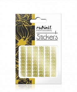 Наклейки для дизайна ногтей (золотые) №1455- кр-10 1455