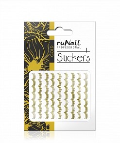 Наклейки для дизайна ногтей (золотые) №1456- кр -10 1456