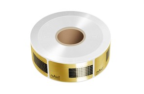 Одноразовые формы (узкие, золотые), 500 шт 0796