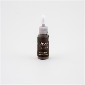 Хна для окрашивания бровей Brow Henna ШАТЕН № 4 БУТЫЛЬ (10ml) горький шоколад 501104