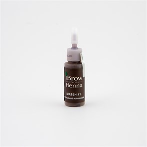 Хна для окрашивания бровей Brow Henna ШАТЕН № 1 БУТЫЛЬ (10ml) нейтрально-коричневый 501101